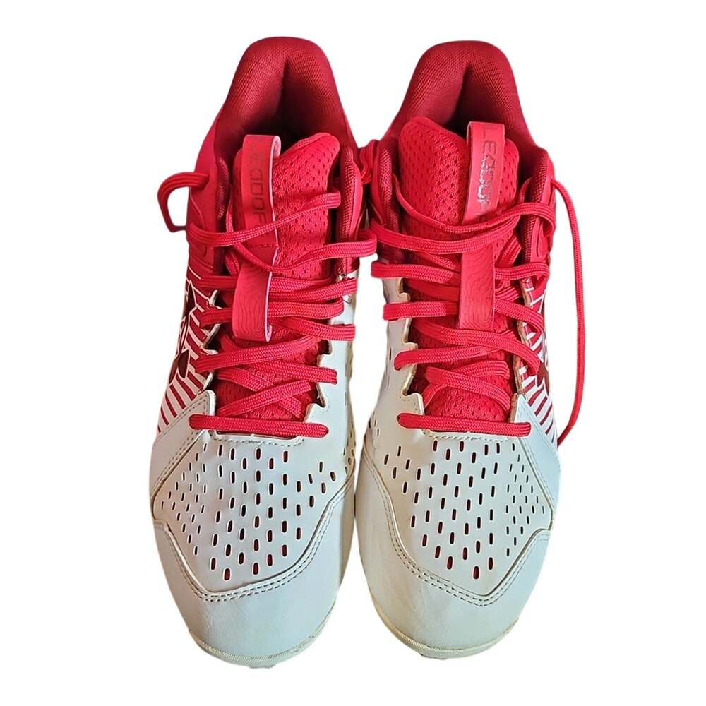 Under Armour Red and White Sneakers